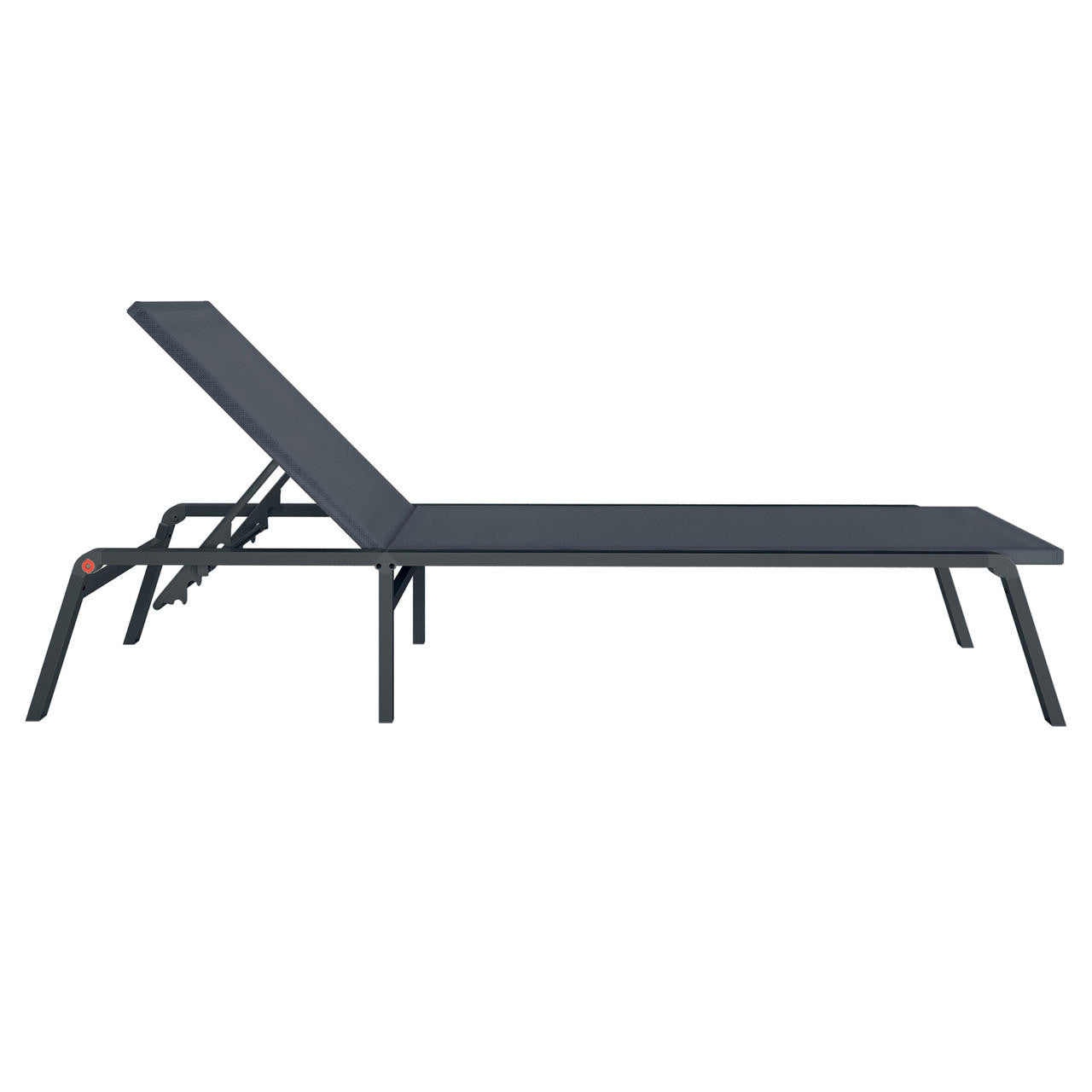 Jabari Sunbed & Utila Table Outdoor Lounge Set - Dark Grey