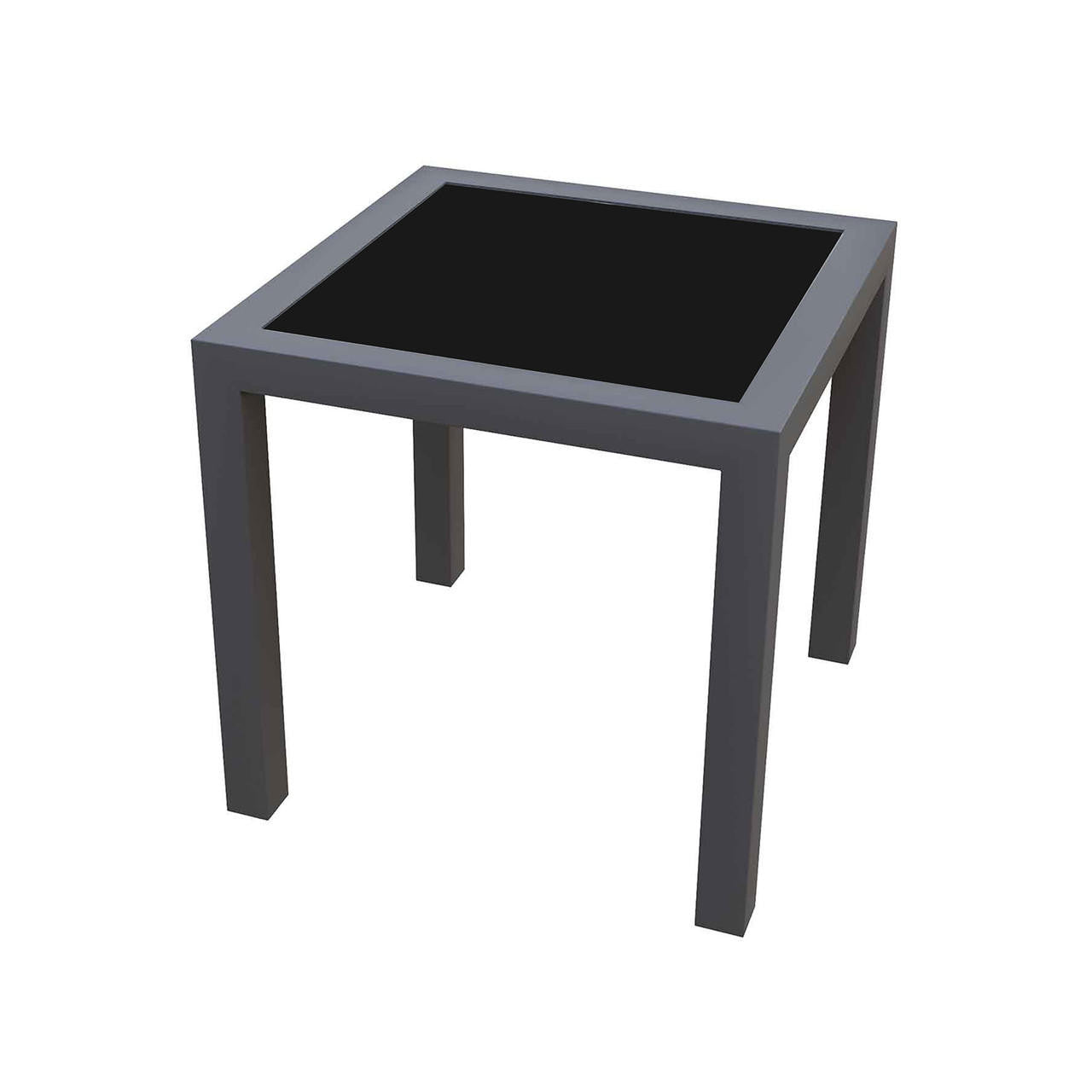 Jabari Sunbed & Utila Table Outdoor Lounge Set - Dark Grey