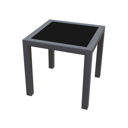 Jabari Sunbed & Utila Table Outdoor Lounge Set - Dark Grey