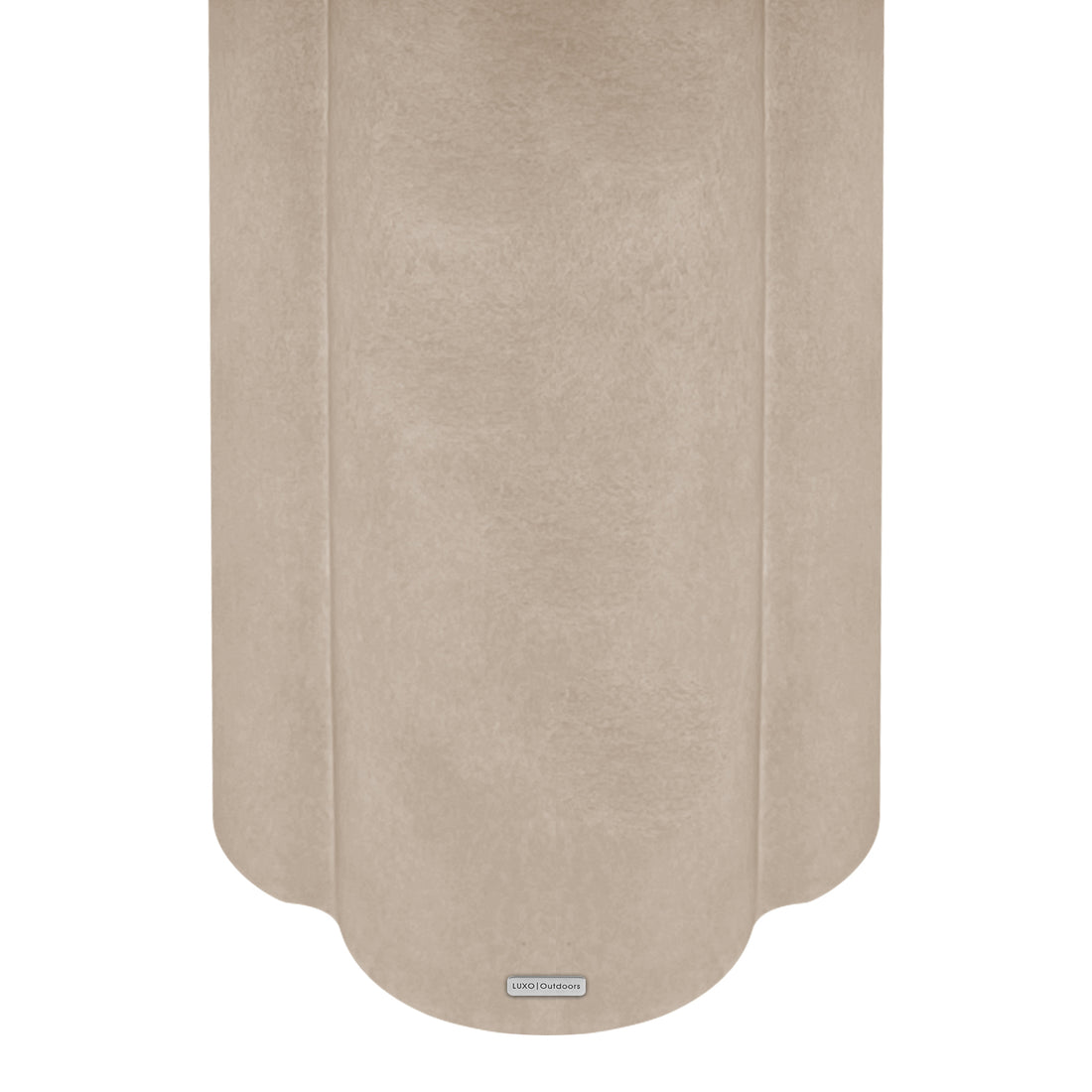 Jareth 80cm Round Concrete Outdoor Entry Table in Ivory