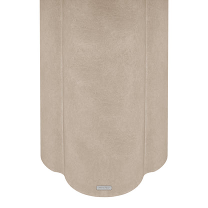 Jareth 80cm Round Concrete Outdoor Entry Table in Ivory