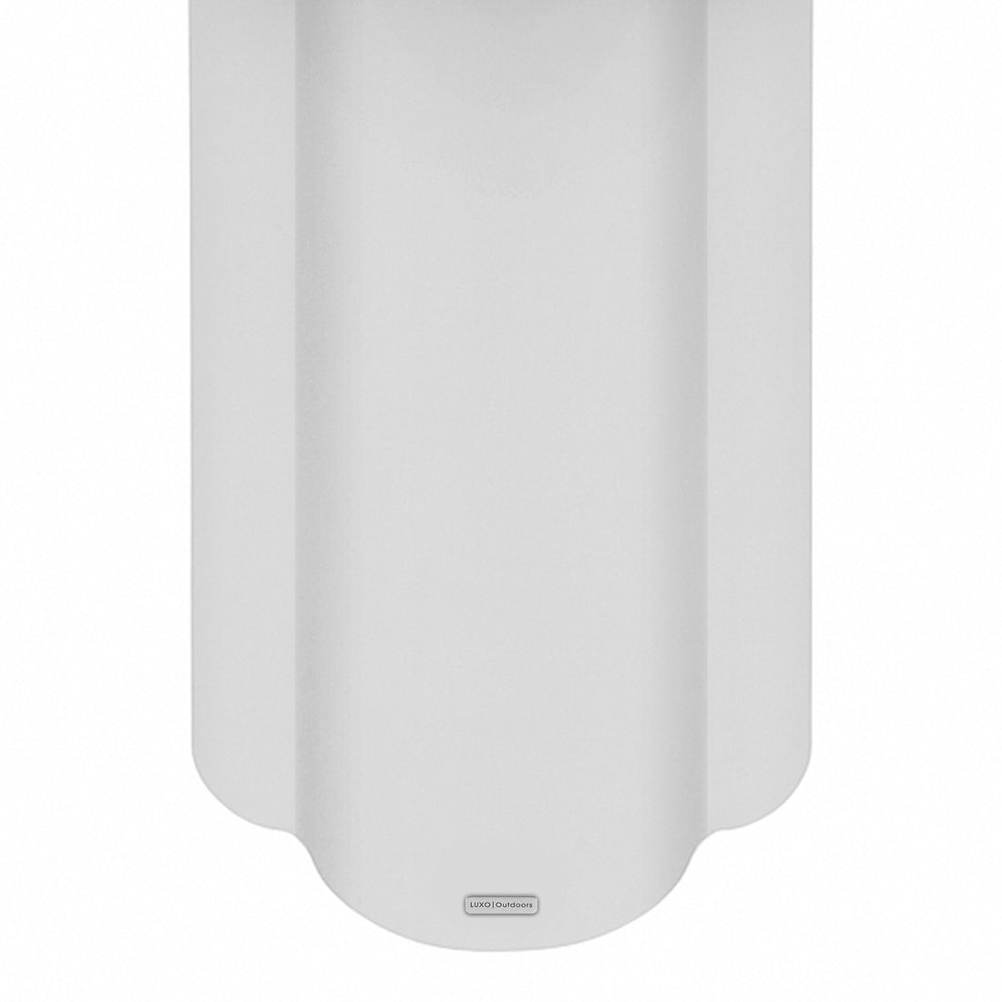 Jareth 80cm Round Concrete Outdoor Entry Table in White