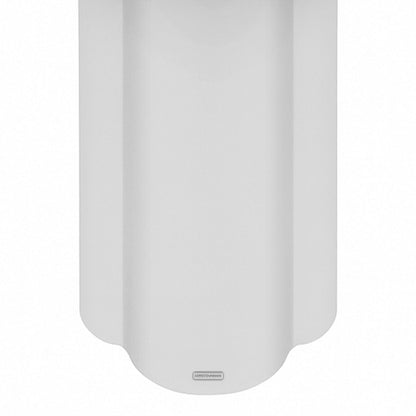 Jareth 80cm Round Concrete Outdoor Entry Table in White