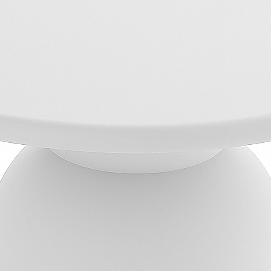 Krates 120cm Round Indoor/Outdoor Concrete Dining Table - White