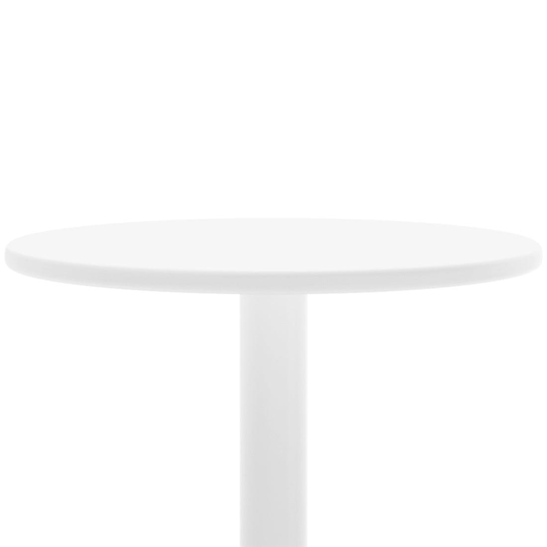 Luzon Aluminium Indoor & Outdoor Bar Table featuring a sleek, round design with a sturdy white pole and base, ideal for enhancing any patio or dining area with modern elegance.
