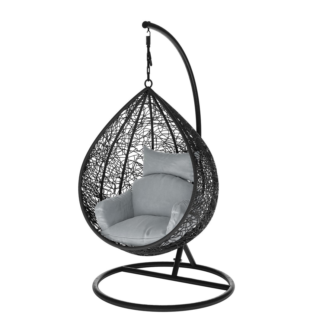 Marian Large Outdoor Hanging Egg Chair - Black
