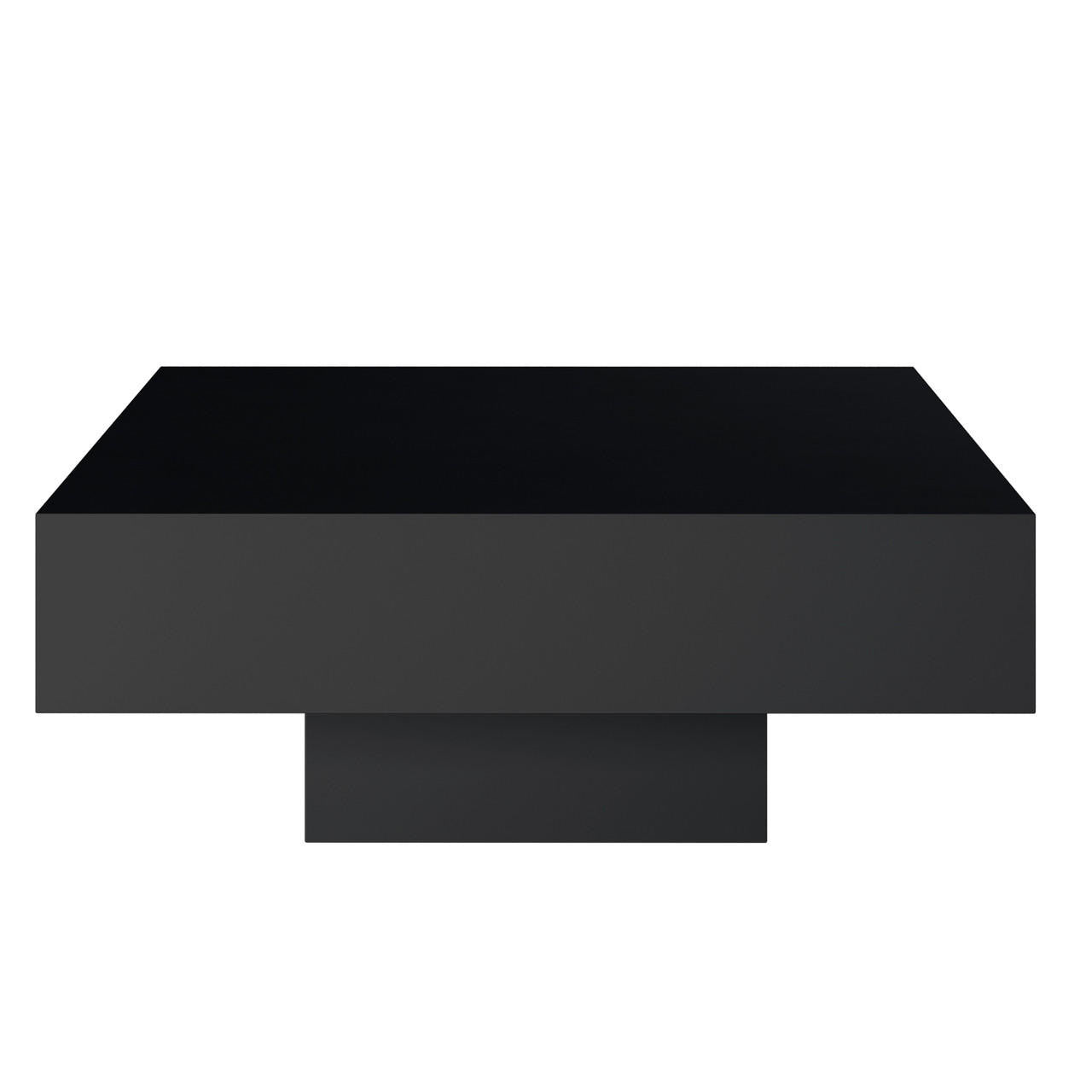 Noosa Square Concrete Outdoor Coffee Table - Black