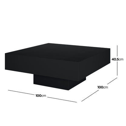 Noosa Square Concrete Outdoor Coffee Table - Black