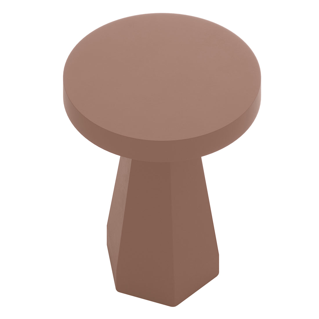 Orson 80cm Round Concrete Dining Table in Mocha Mousse