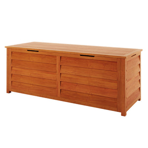 Luxo 150cm Eucalyptus Wood Outdoor Storage Box in Natural