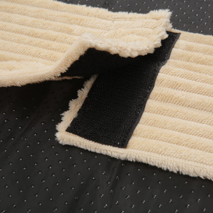 Dax Extra Large Corduroy Dog Bed – Beige Comfort; features a plush, oversized design with soft, durable fabric, bolstered edges, and a black strap detail on a neutral backdrop.