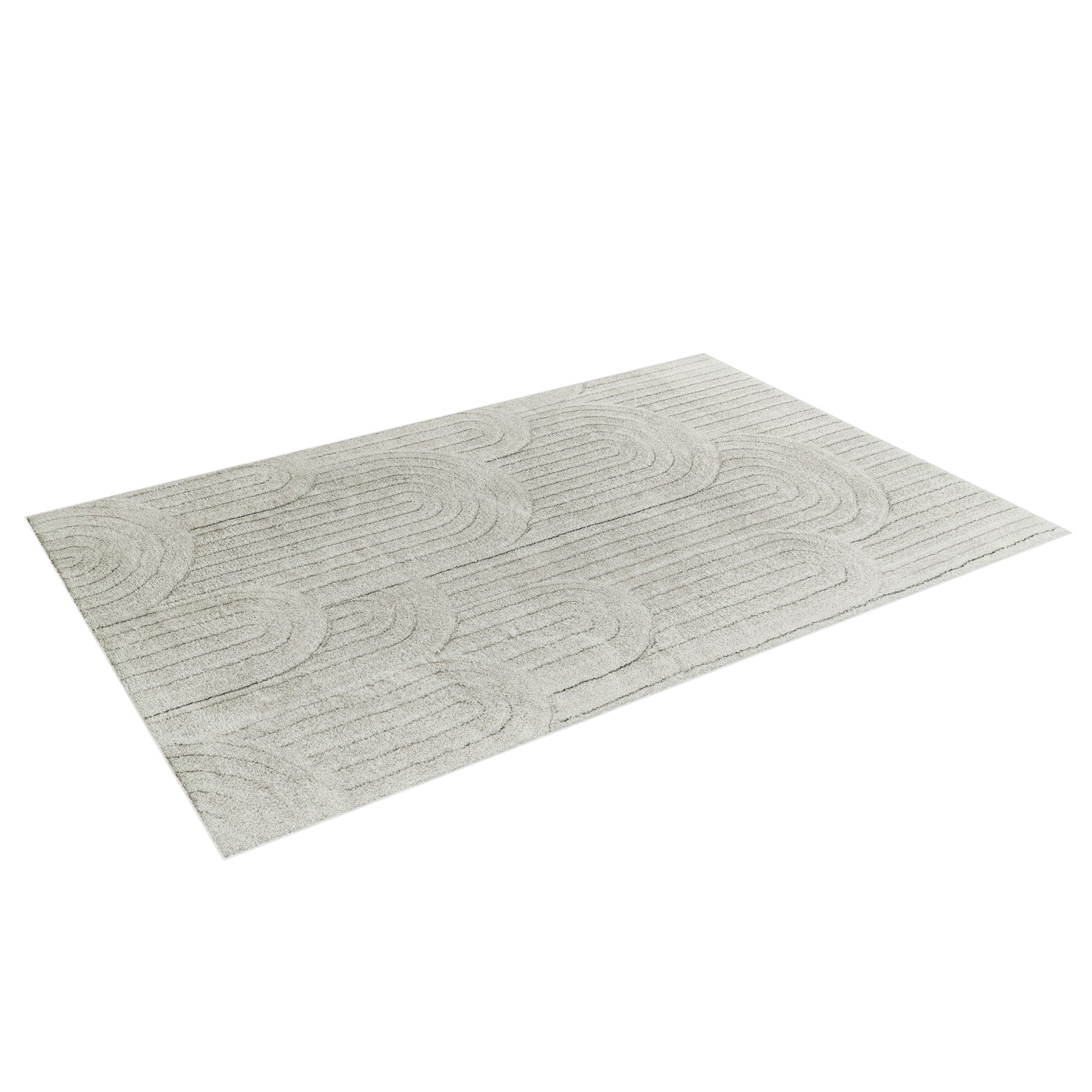 Close-up view of the Aetherine Soft Contemporary Rug 160x230cm, showcasing its plush 12mm pile and modern printed design, ideal for adding warmth and comfort to any room.