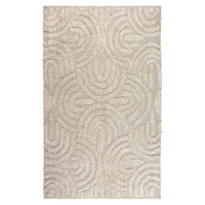 Cecil Modern Cotton Blend Floor Shag Rug - 120X180