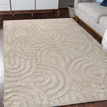 Cecil Modern Cotton Blend Floor Shag Rug - 120X180 - Lifestyle