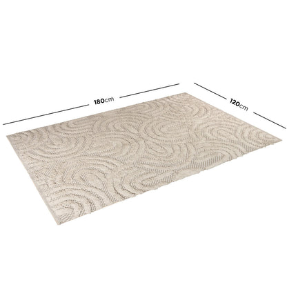 Cecil Modern Cotton Blend Floor Shag Rug - 120X180