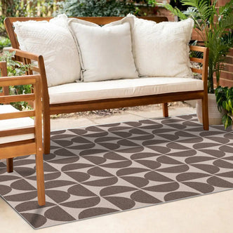 Dolly Brown Outdoor Floor Rug - 200 x 300cm