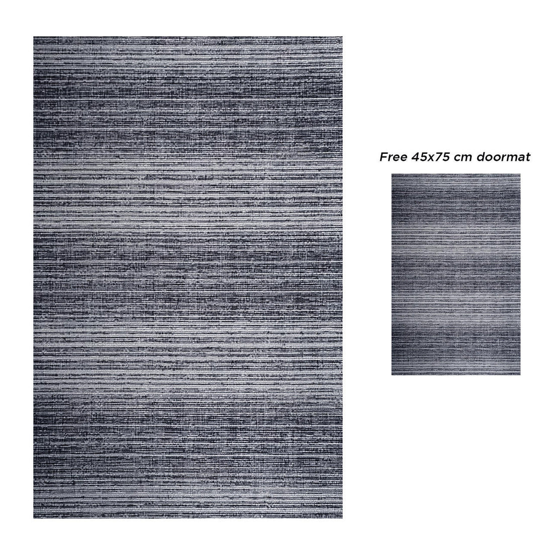 Faith Black and White Modern Outdoor Floor Rug 160x230