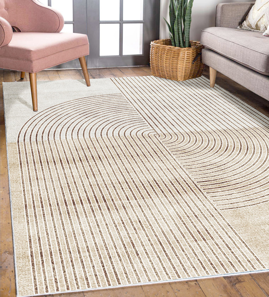 Lunder Modern Abstract Floor Rug 120 x 180cm