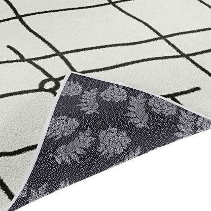 Melody Black and White Modern Floor Rug 200 x 300cm