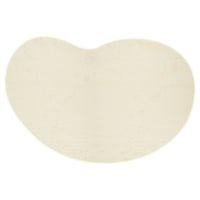 Parna Curved 300x400cm Large Shag Rug in Beige, featuring a plush, U-shaped design with a deep pile, ideal for cozy, modern interiors.