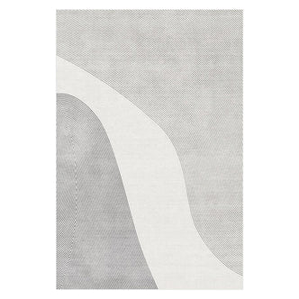 Ramvik 200x300cm Abstract Indoor Floor Rug features a modern, sculptural design with thin, overlapping curved lines, creating a topographic effect, perfect for adding contemporary flair to any room.