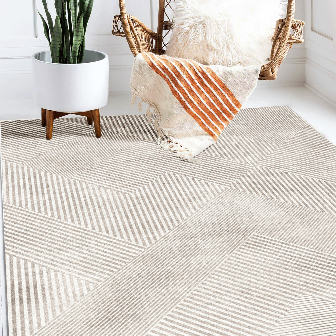 Rosson Modern Abstract Floor Rug 120 x 180cm