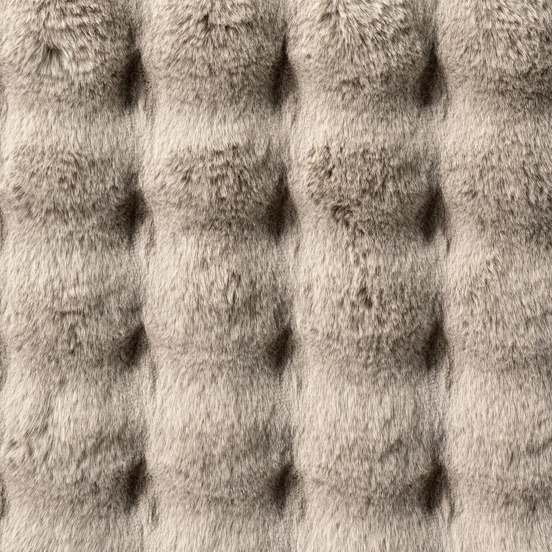 Severa 180x300cm Fluffy Fur Textured Bubble Rug Beige