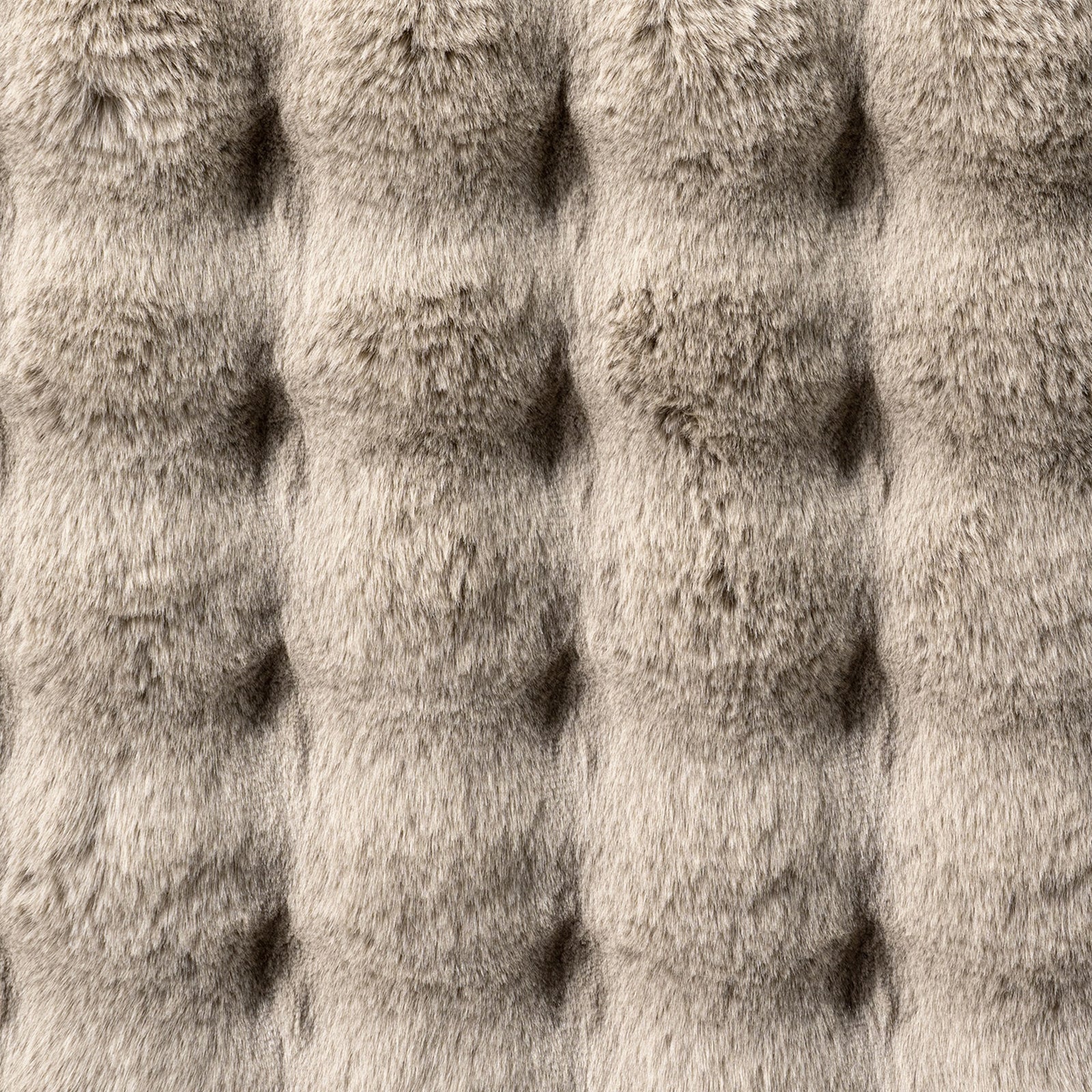 Severa 180x300cm Fluffy Fur Textured Bubble Rug Beige