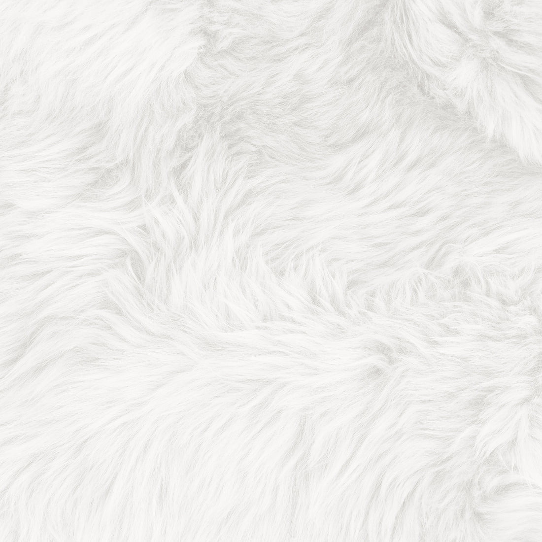 Shaddi 120cm Round Shaggy Soft Fluffy Fur Rug in White, showcasing a plush, shaggy texture resembling faux fur, highlighting its luxurious and cosy feel, ideal for adding warmth and style to any room.