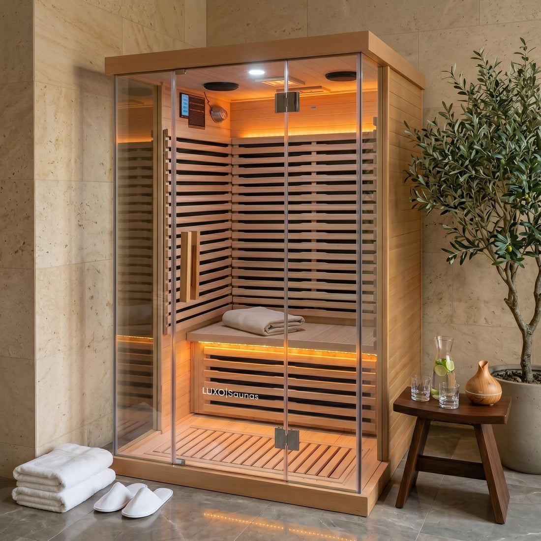 Aalto 2 Person Ultra Low EMF Carbon Fibre Infrared Sauna