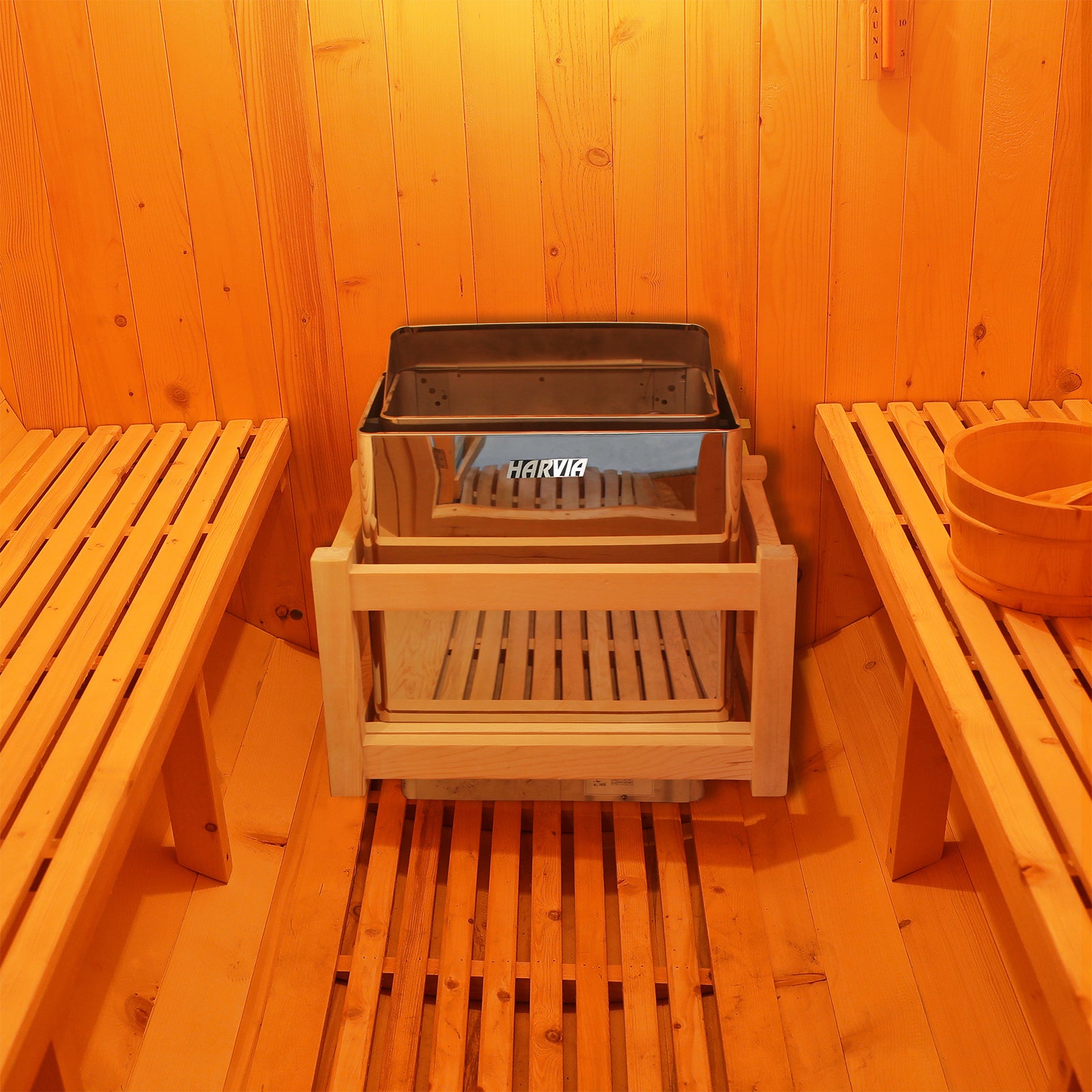 8KW Harvia Stove Heater for Luola 4 Person Outdoor Barrel Sauna - Lifestyle