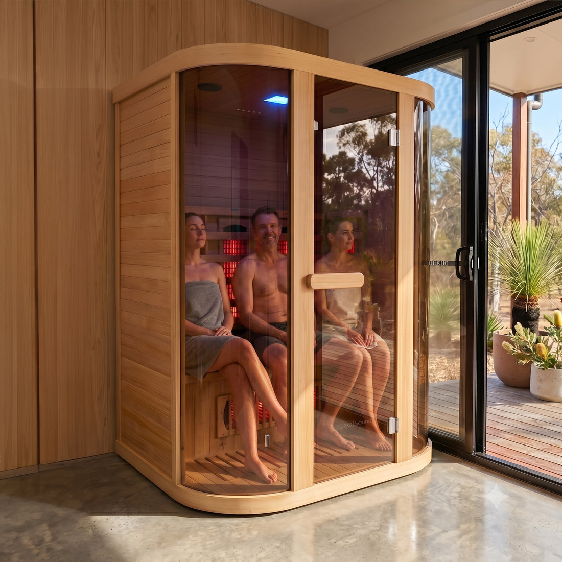 Hyotya 3 Person Ultra Low EMF Full Spectrum Infrared Sauna
