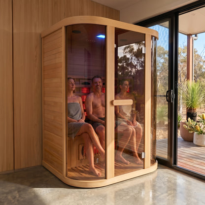 Hyotya 3 Person Ultra Low EMF Full Spectrum Infrared Sauna