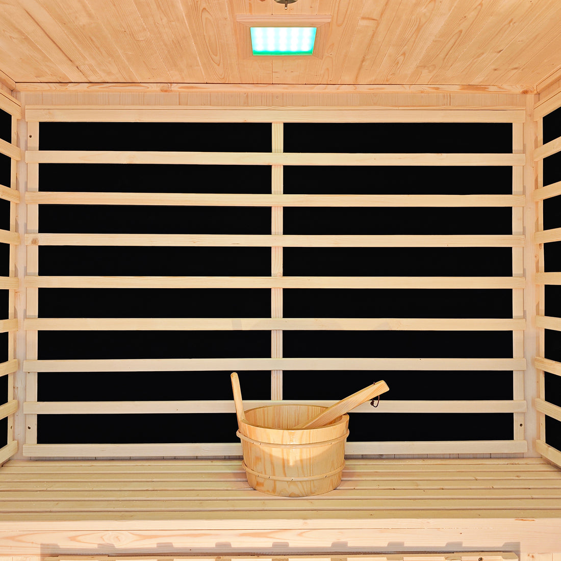 Kiima 3-Person Hybrid Infrared & Finnish Outdoor Sauna in Natural