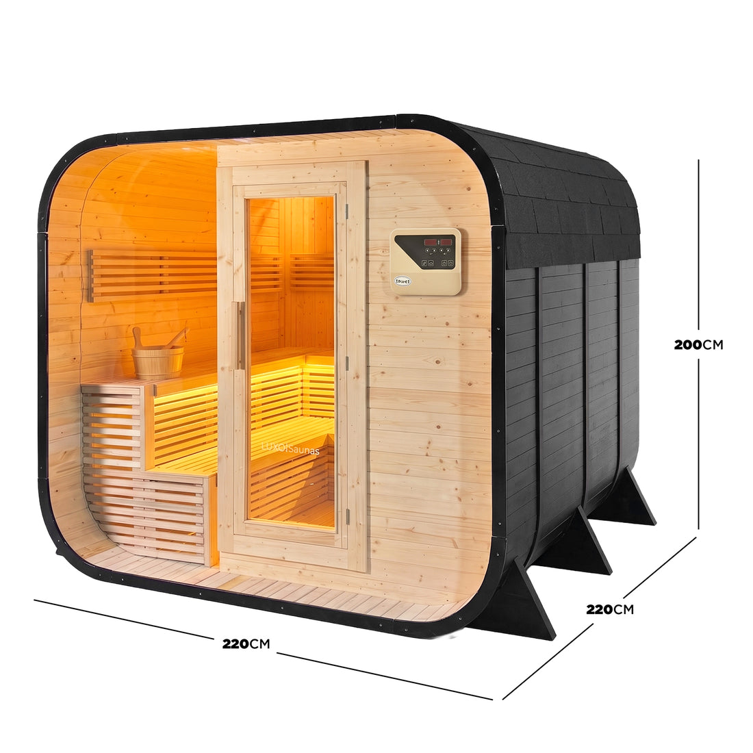 Medika 8 Person Traditional Finnish Outdoor Home Sauna