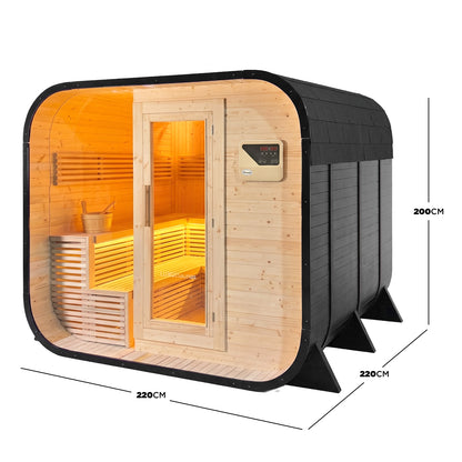 Medika 8 Person Traditional Finnish Outdoor Home Sauna