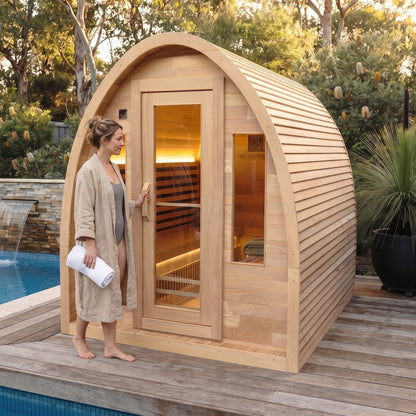 Ulkona 4 Person Full Spectrum Infrared Outdoor Sauna