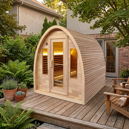 Ulkona 4 Person Full Spectrum Infrared Outdoor Sauna