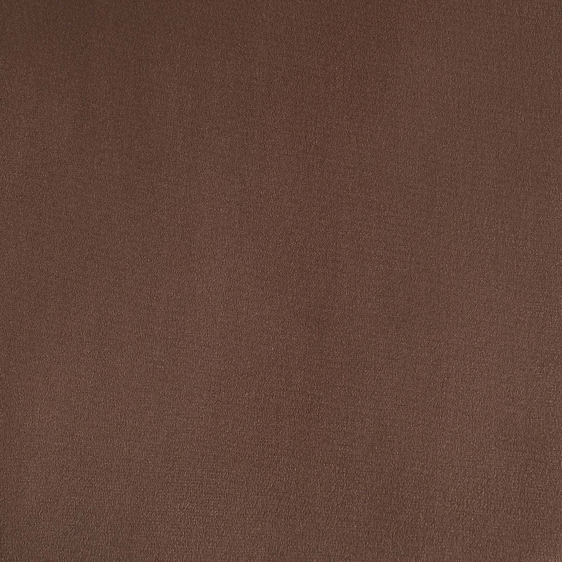 Audrey Fabric Dining Chair Mocha Mouses Set of 2 features a uniform, medium-brown, grainy surface, resembling textured cloth, enhancing sophisticated dining with velvet upholstery and wood-look metal legs.