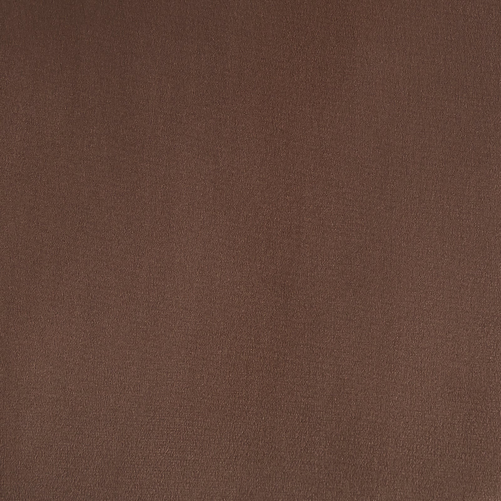 Audrey Fabric Dining Chair Mocha Mouses Set of 2 features a uniform, medium-brown, grainy surface, resembling textured cloth, enhancing sophisticated dining with velvet upholstery and wood-look metal legs.