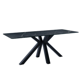 Avalon 200cm Ceramic Porcelain Dining Table - Black