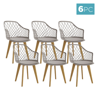 Caesar Beech Wood Dining Chair Grey Set of 6, showcasing a close-up of the chair's elegant design with a robust beech wood frame and soft velvet upholstery, highlighting its stylish and comfortable features.