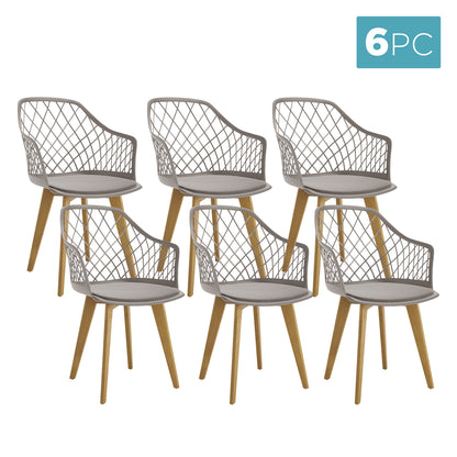 Caesar Beech Wood Dining Chair Grey Set of 6, showcasing a close-up of the chair's elegant design with a robust beech wood frame and soft velvet upholstery, highlighting its stylish and comfortable features.