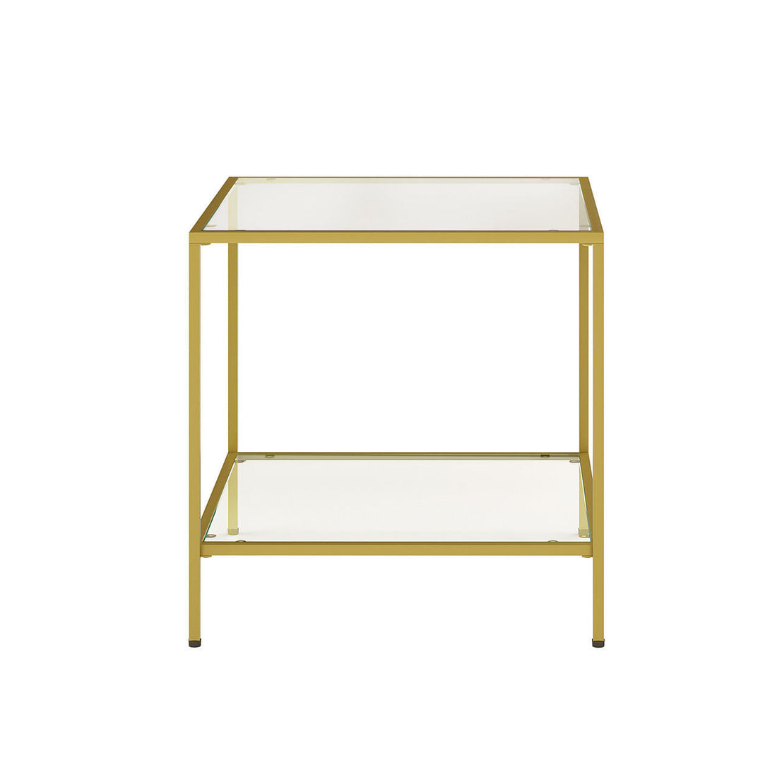 Cherrim Glass Side Table - Gold