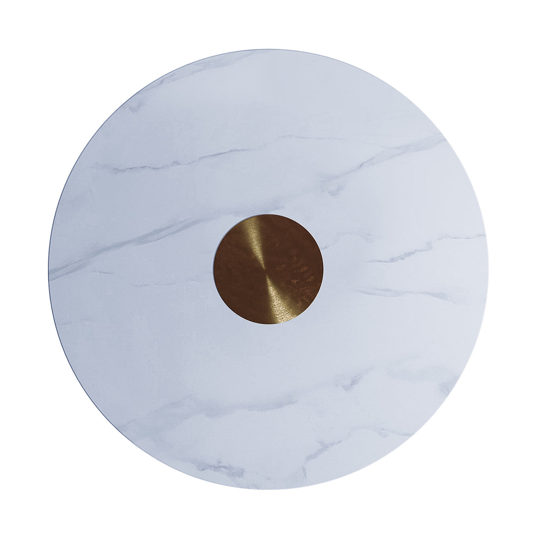Combee 80cm Sintered Stone Coffee Table Cream White, features a smooth circular sintered stone top with a sleek design, ideal for accentuating modern or traditional spaces.