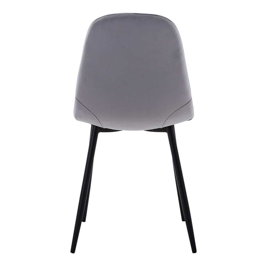 Halsa Velvet Fabric Classic Dining Chair Grey Marle Set of 4, featuring sleek black legs and plush velvet upholstery, offers modern elegance and ergonomic support, perfect for enhancing any dining space.