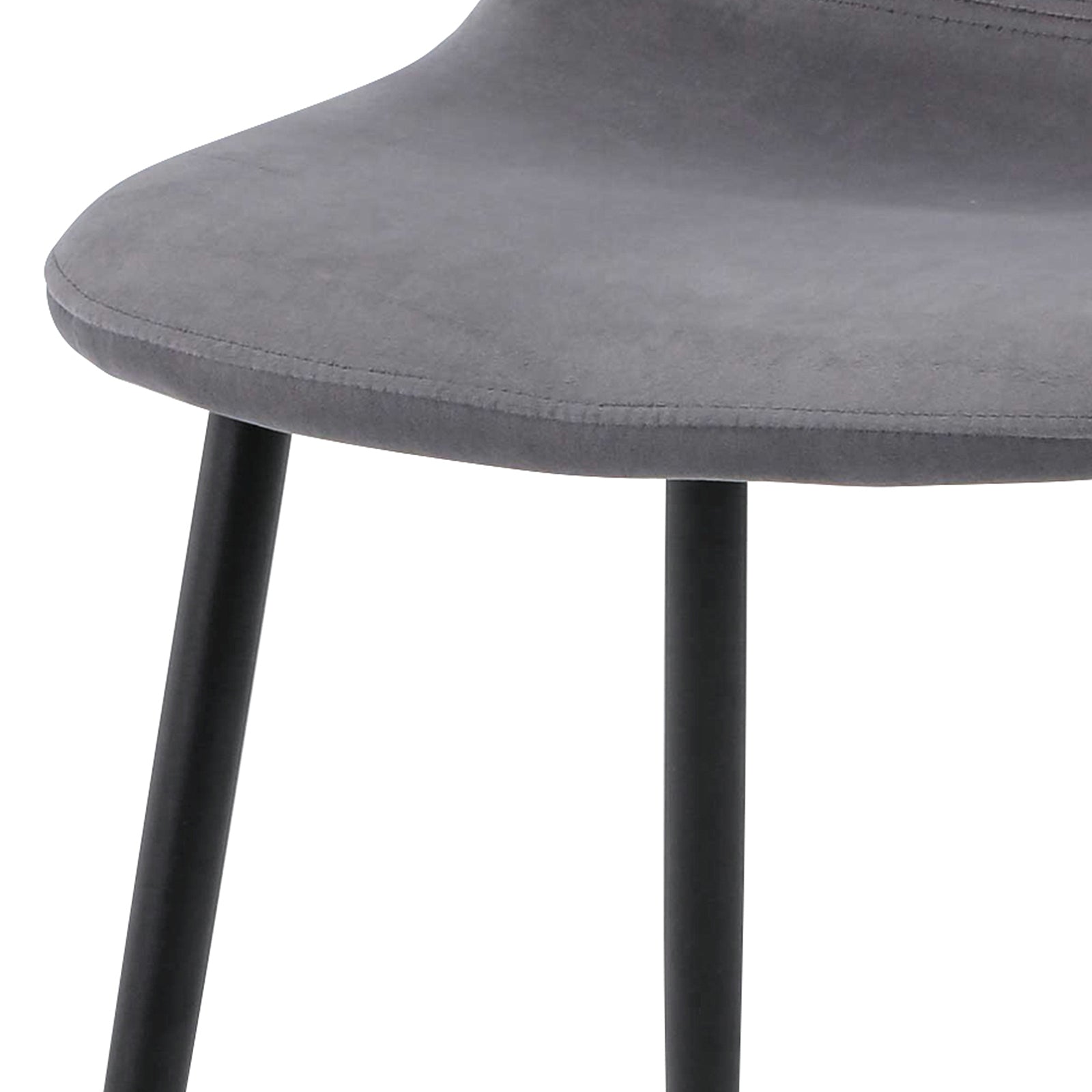 Close-up of Halsa Luxe Velvet Classic Dining Chair Set of 4, highlighting plush velvet upholstery and cushioned seats, showcasing modern elegance and durability ideal for enhancing dining spaces.