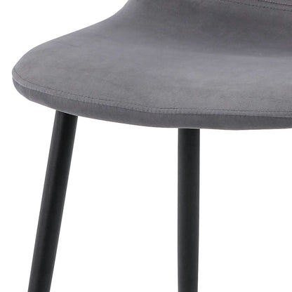 Close-up of Halsa Luxe Velvet Classic Dining Chair Set of 4, highlighting plush velvet upholstery and cushioned seats, showcasing modern elegance and durability ideal for enhancing dining spaces.