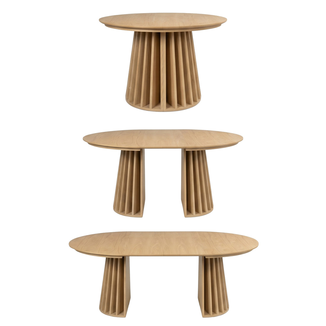Henri 120cm–200cm Extendable Dining Table in Oak styled in a room setting