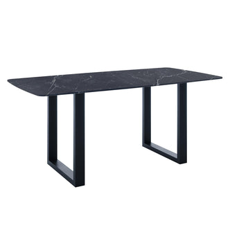 Jade 180cm Ceramic Porcelain Dining Table - Black